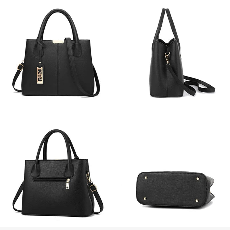 Bolsa de designer elegante e luxo de couro.